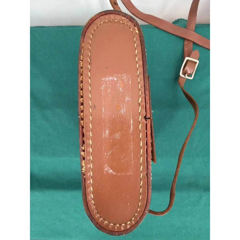 Vintage Ansco Speedex Special R Brown Leather Camera Case and Strap Cowhide USA